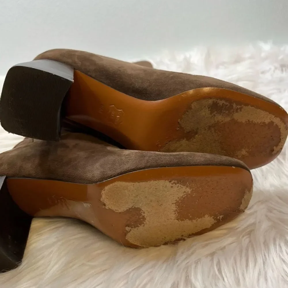 Tory Burch Knee High Sydney suede boots brown